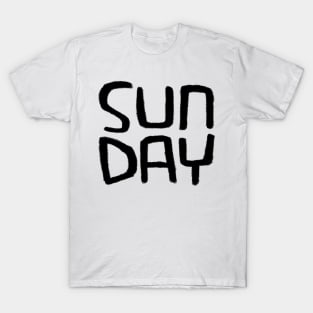 Sun Day, Days of The Week: Sunny Day, Sunday T-Shirt